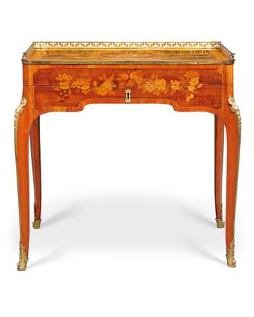 A LATE LOUIS XV ORMOLU-MOUNTED SYCAMORE, TULIPWOOD, SATINWOOD, AMARANTH AND FRUITWOOD MARQUETRY SECRETAIRE - photo 1