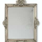 A FRENCH SILVERED-BRONZE MIRROR - фото 1