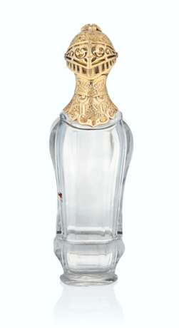 A FRENCH GOLD-MOUNTED GLASS SCENT BOTTLE - photo 1