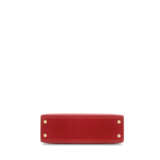 HERMÈS. A ROUGE VIF COURCHEVEL LEATHER MICRO MINI KELLY 15 WITH GOLD HARDWARE - фото 4