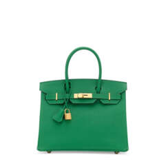 A CACTUS EPSOM LEATHER BIRKIN 30 WITH GOLD HARDWARE