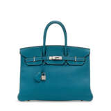 HERMÈS. A BLEU JEAN CLÉMENCE LEATHER BIRKIN 35 WITH PALLADIUM HARDWARE - photo 1