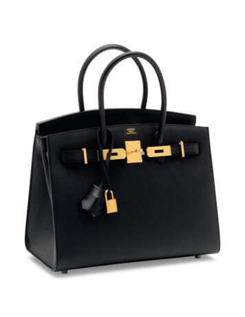 HERMÈS. A BLACK MADAME LEATHER SELLIER BIRKIN 30 WITH GOLD HARDWARE - photo 4