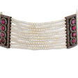 EARLY 20TH CENTURY SEED PEARL, RUBY AND DIAMOND CHOKER NECKLACE - Auction archive