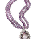 MABÉ PEARL, AMETHYST AND DIAMOND PENDANT NECKLACE - photo 5