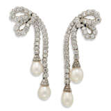 NATURAL PEARL, CULTURED PEARL AND DIAMOND RING, EARRINGS AND NECKLACE - Foto 5