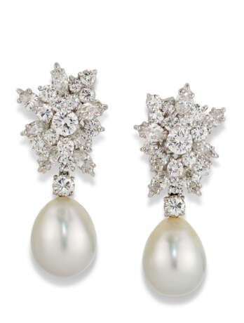 INTERCHANGEABLE DIAMOND AND CULTURED PEARL EARRINGS - Foto 3