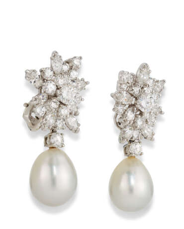 INTERCHANGEABLE DIAMOND AND CULTURED PEARL EARRINGS - Foto 4