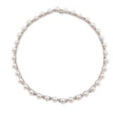 Tiffany & Co.. CULTURED PEARL AND DIAMOND NECKLACE AND BRACELET SET, TIFFANY & CO. - photo 2