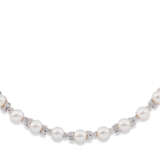Tiffany & Co.. CULTURED PEARL AND DIAMOND NECKLACE AND BRACELET SET, TIFFANY & CO. - photo 3