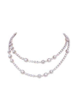 ILLUSION-SET DIAMOND LONGCHAIN NECKLACE - фото 4