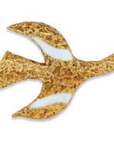 ENAMEL 'TITHONOS' BIRD BROOCH, AFTER GEORGES BRAQUE