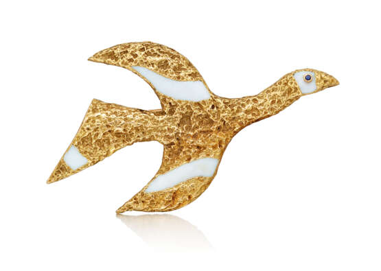 Georges Braque. ENAMEL 'TITHONOS' BIRD BROOCH, AFTER GEORGES BRAQUE - photo 2
