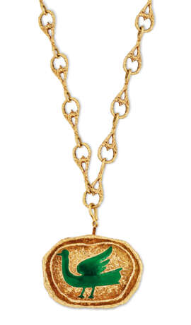 Georges Braque. ENAMEL 'PROCRIS' PENDANT AND 'MEROPE' NECKLACE, AFTER GEORGES BRAQUE - photo 1