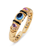 GEM-SET AND DIAMOND BANGLE, MARINA B