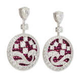 Graff. NO RESERVE - GOLD, RUBY AND DIAMOND EARRINGS, GRAFF - photo 2