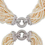 CULTURED PEARL AND DIAMOND NECKLACE AND BRACELET SET, RETAILED BY ANNABEL JONES - Foto 2