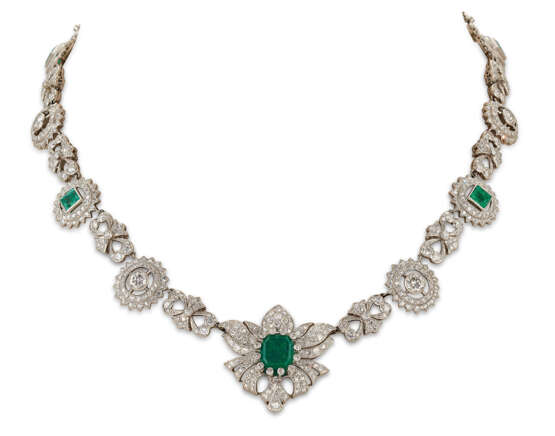 EMERALD AND DIAMOND NECKLACE - фото 2