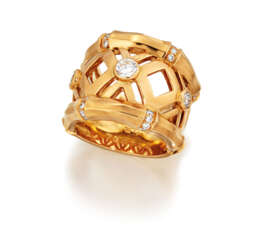 DIAMOND 'BAMBOO' RING, CARTIER