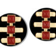 ONYX AND CARNELIAN EARRINGS, ALDO CIPULLO FOR CARTIER - Auction archive