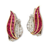 RUBY AND DIAMOND EARRINGS - Foto 3