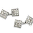 PLATINUM AND DIAMOND CUFFLINKS, HANCOCKS - Prix ​​des enchères