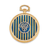 Cartier. EARLY 20TH CENTURY ENAMEL AND DIAMOND POCKET WATCH, CARTIER - photo 2