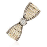 Cartier. EARLY 20TH CENTURY PEARL AND DIAMOND BROOCH, CARTIER - photo 3