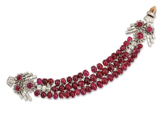 ART DECO RUBY AND DIAMOND NECKLACE - фото 4