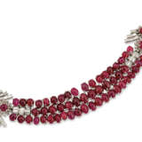 ART DECO RUBY AND DIAMOND NECKLACE - фото 4
