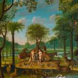 Bouttats, Jacob. Adam und Eva im Paradiesgarten, umgeben von Tieren - фото 1