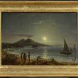 Palm, Gustaf Wilhelm. Die Bucht von Neapel mit dem Vesuv im Schein des Vollmonds - Foto 2