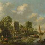 Heeremans, Thomas. Holländisches Dorf mit Windmühle am Wasser - photo 1