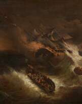 Der Untergang des Ostindienfahrers Kent auf dem Weg nach Kalkutta im Golf von Biskaya am 01. März 1825