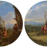 Römische Schule. Zwei Gemälde: Mythologische Szenen - Foto 3