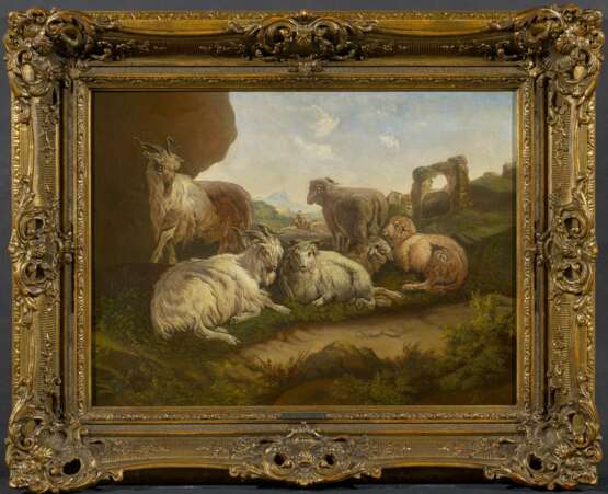 Roos, Joseph. Schafe und Ziegen unter italienischen Ruinen - Foto 2