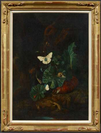 Hamilton, Carl-Wilhem de. Zwei Gemälde: Waldbodenstillleben mit Schmetterlingen und Reptilien - photo 3