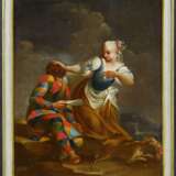 Ferretti, Giovanni Domenico. Zwei Gemälde: Harlekin von seiner Geliebten vertrieben; Harlekin als Meister der Musik - фото 6