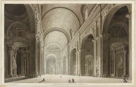 Pannini, Francesco. Blick in das Innere des Petersdoms in Rom - Foto 1
