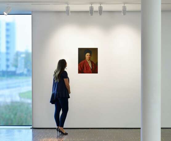 Benefial, Marco. Portrait eines Künstlers in roter Robe und schwarzer Kappe - photo 4