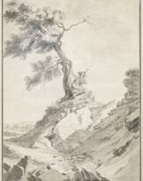 Hirten bei der Rast an einem Baum