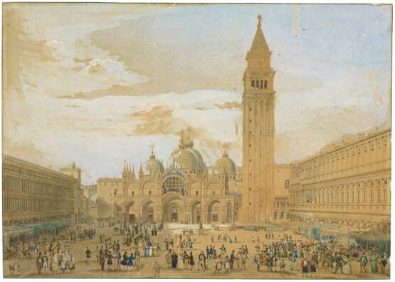 Italienischer Meister. Der Markusplatz in Venedig - фото 1