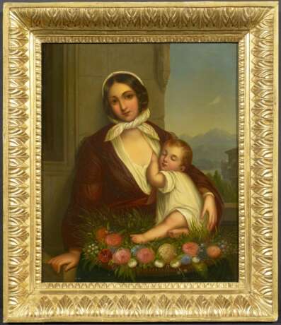 Schiavoni, Natale. Mutter mit Kind (Madonna mit Kind?) - фото 2