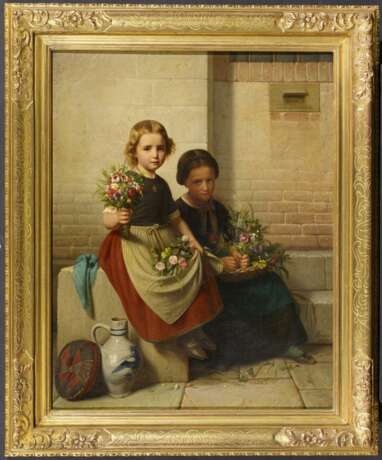 Boser, Friedrich. Zwei Blumenmädchen - Foto 2