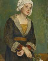 Junge Frau mit Rose