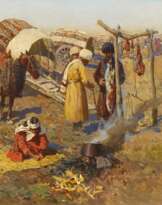 Die Rast in der Steppe