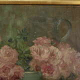 Painting “Antique painting Garden roses and a jug”, Porcelain, See description, 1869-1952 - photo 8