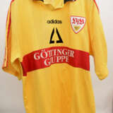 MATCHWORN VFB TRIKOT YAKIN Nr. 6, GöttingerGruppe Adidas, Original Spielertrikot, 1996/97 - photo 1