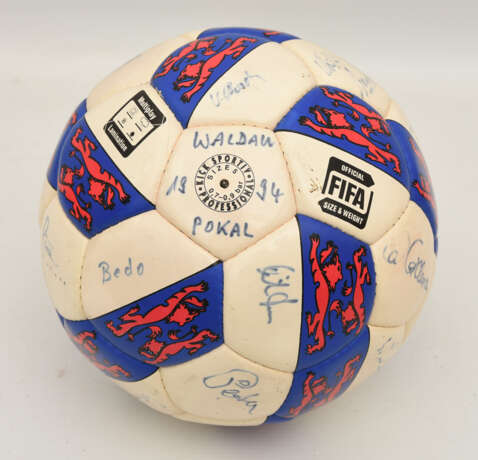  SIGNIERTER BALL "WALDAU POKAL 1994", 1994 - photo 1