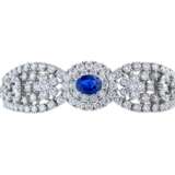 SAPPHIRE AND DIAMOND NECKLACE, BRACELET, EARRING AND RING SUITE, MARCONI - Foto 10